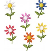 Iron-On Embroidery Sticker - Flowers